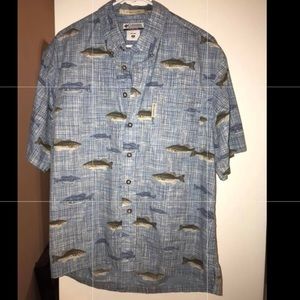 Columbia fish print shirt